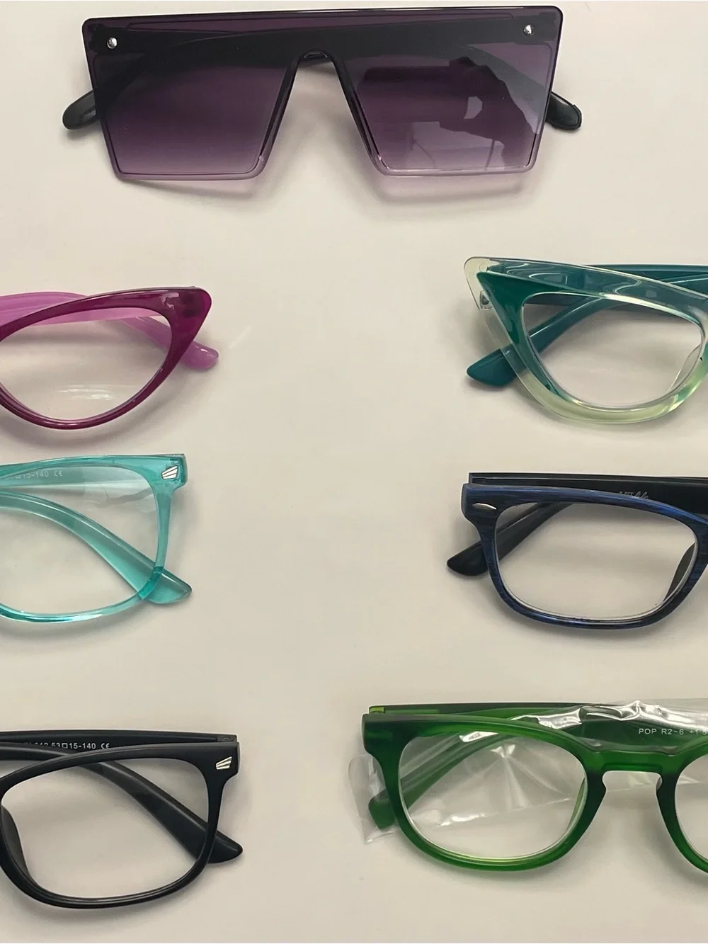 Lot of 7, One Pair of Sunnies and Six Readers +1.50